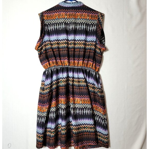 Speed Control New York Womens Dress Button Front Sz 2X Pockets Vacation Time Y2K - Picture 4 of 11